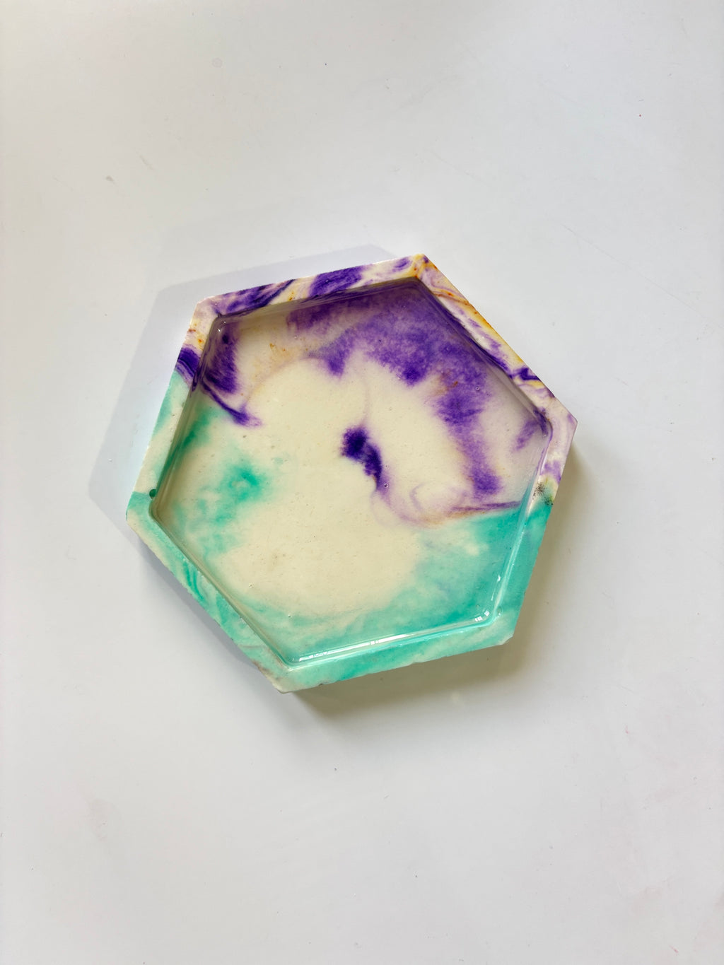 Marble Hexagon Coaster/Tray