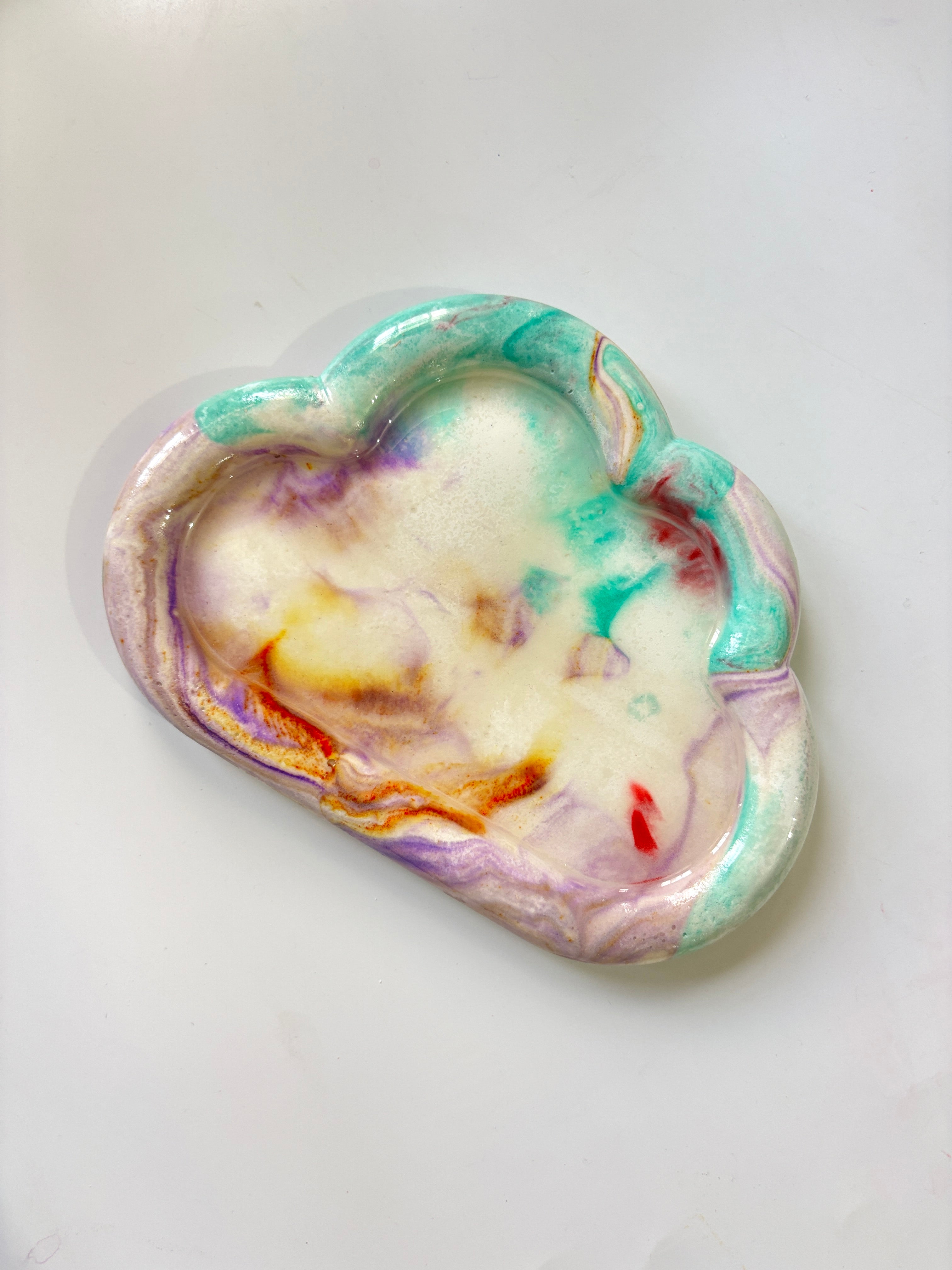 Marble Cloud Tray
