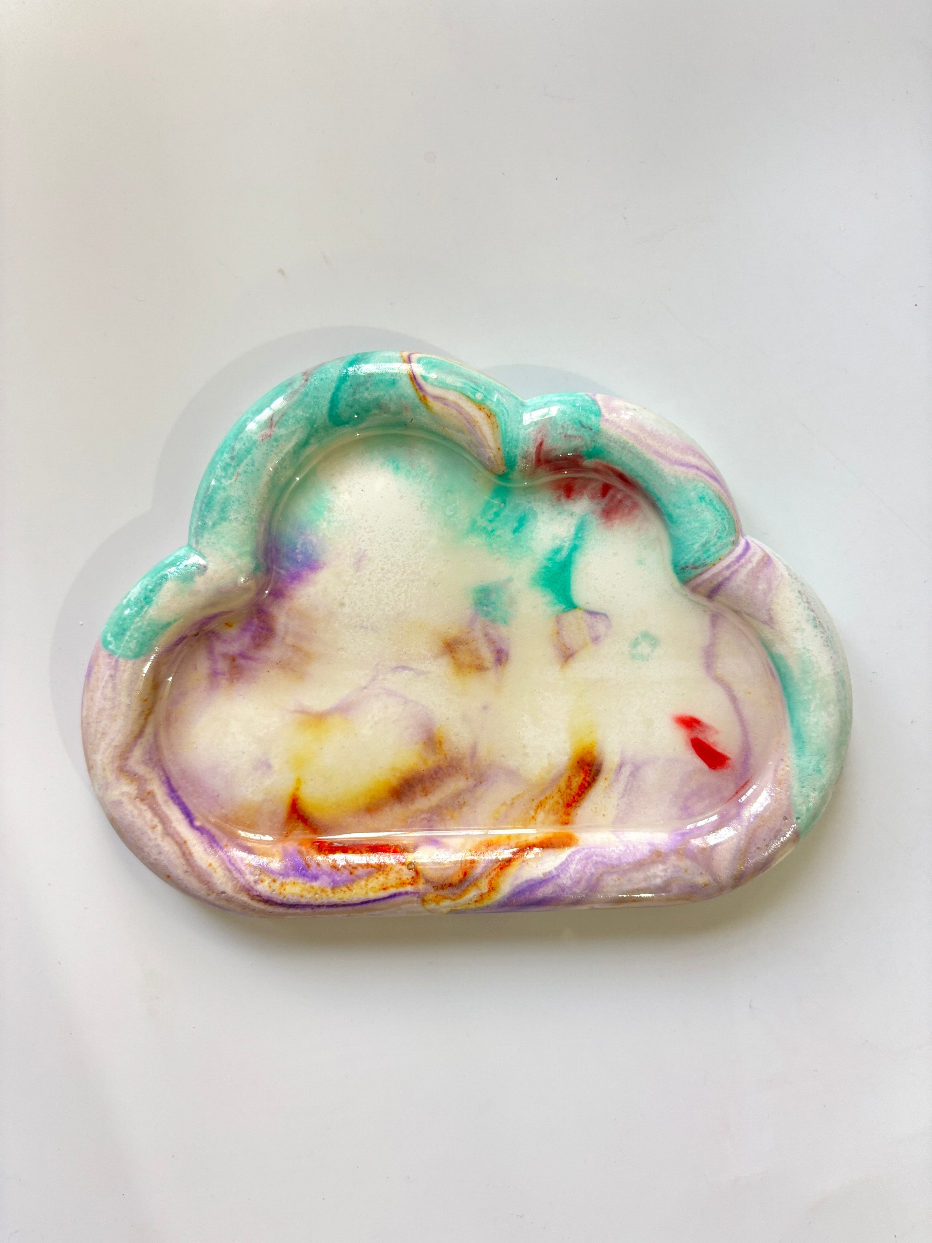 Marble Cloud Tray