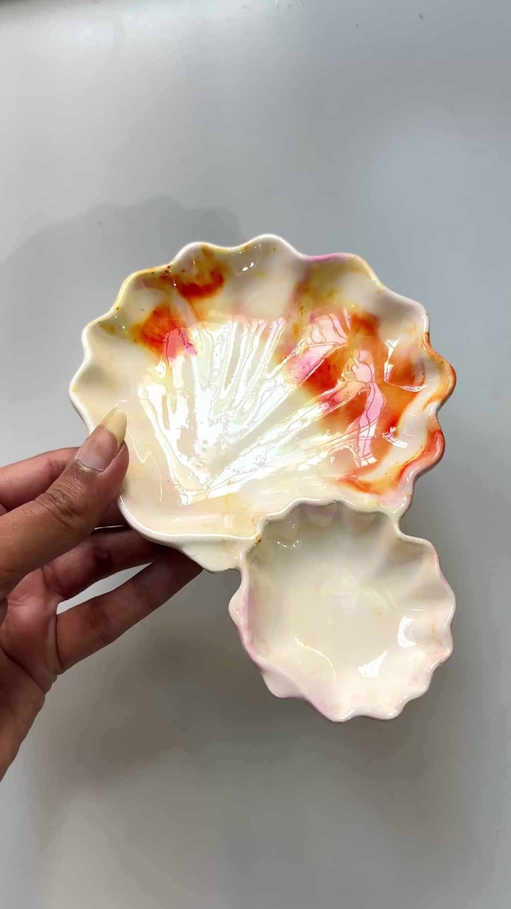 Marble Shell Tray