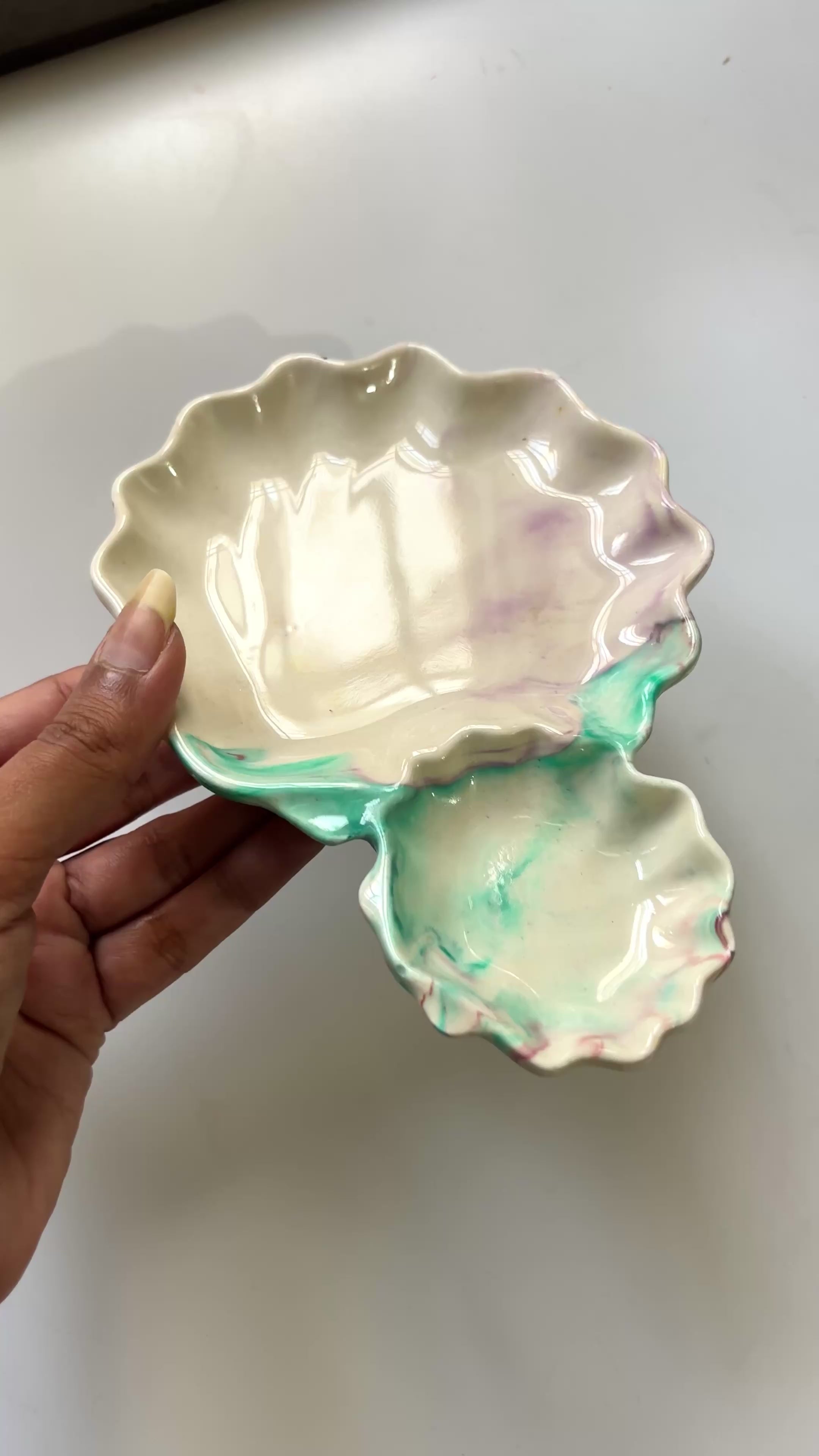 Marble Shell Tray